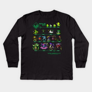 digimon vital bracelet impulse city Kids Long Sleeve T-Shirt